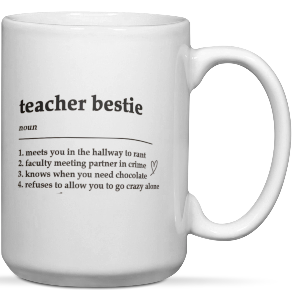 Teacher Bestie Best Friends Gift Mug